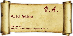 Vild Adina névjegykártya